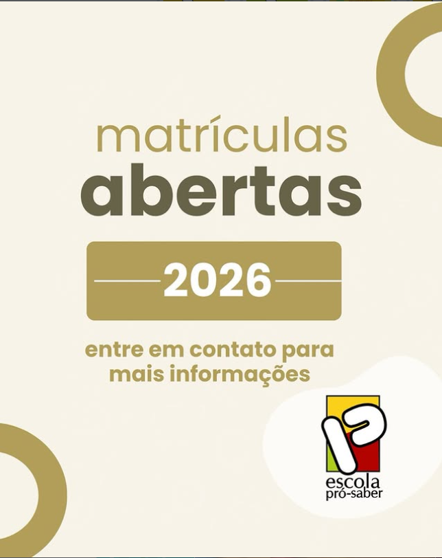 Post de 4 de Janeiro de 2026: matrículas abertas